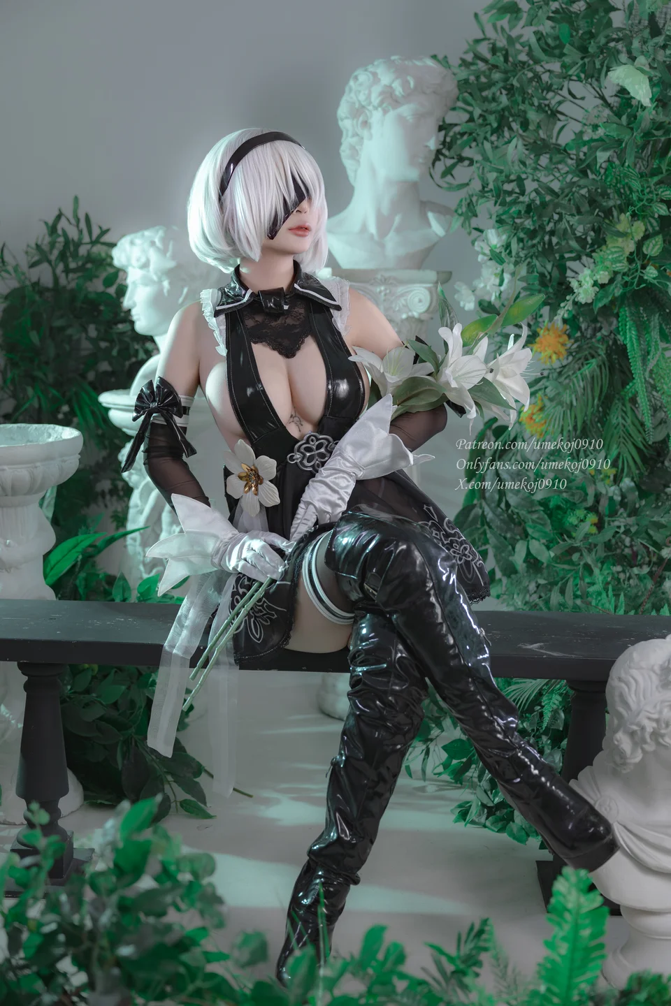 Umeko_J - Eve 2B Dress – Stellar Blade [107P,11V-2.05GB] tg@simisebaisi 【丝足阁】001.webp